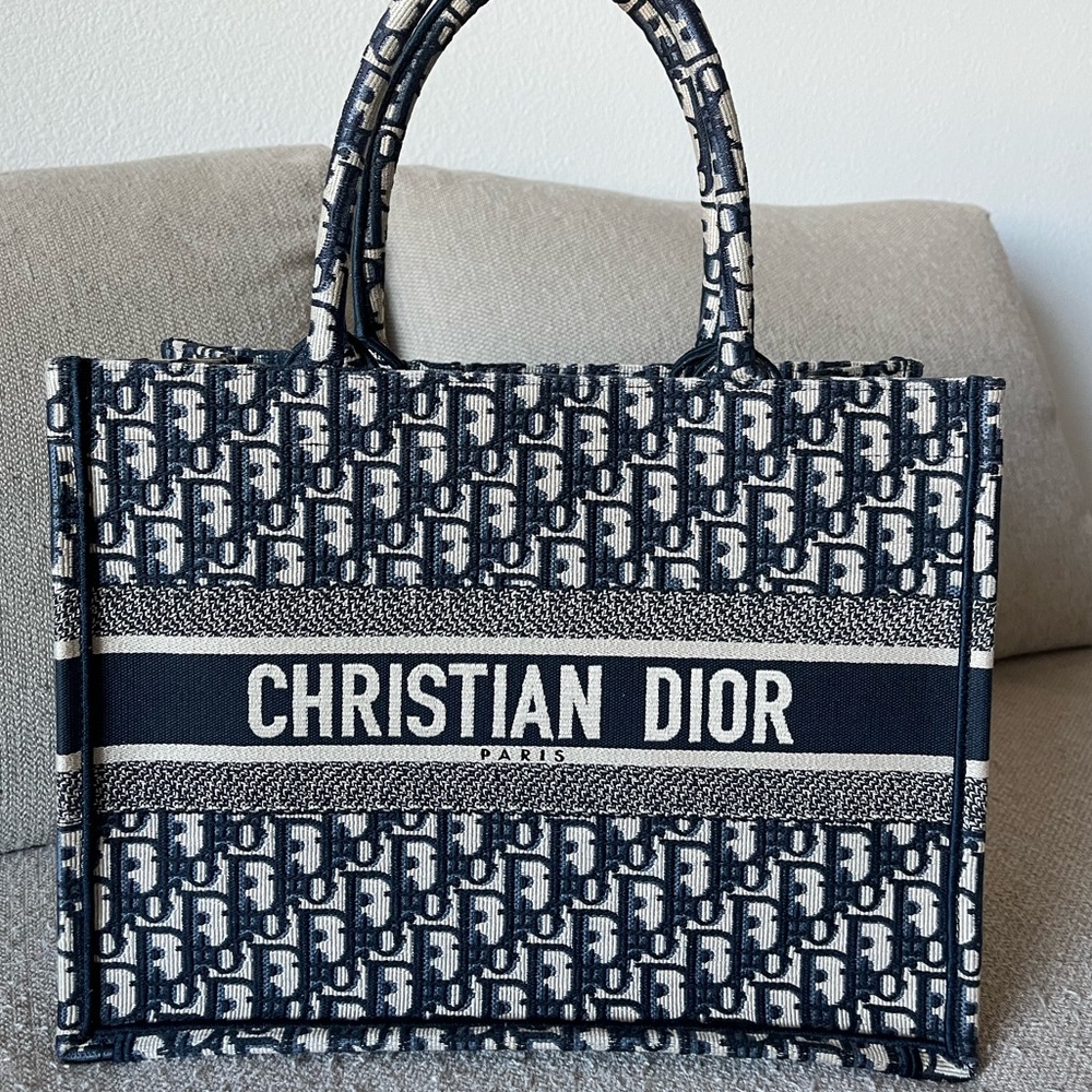 Authentic Christian Dior Book Tote - Medium